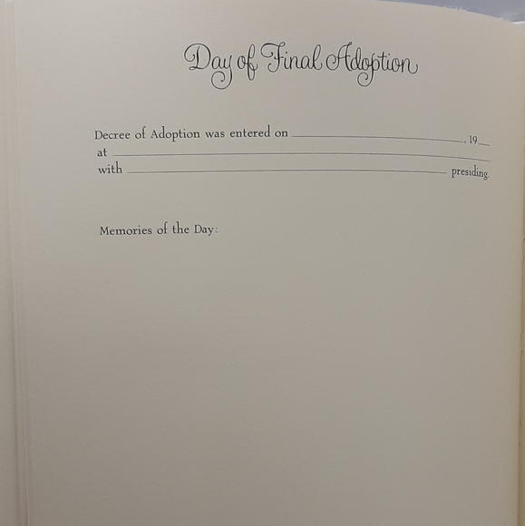 Vintage 1976 Hallmark Adoption Childhood Memories Baby Record Book/Scrapbook - Picture 10 of 11